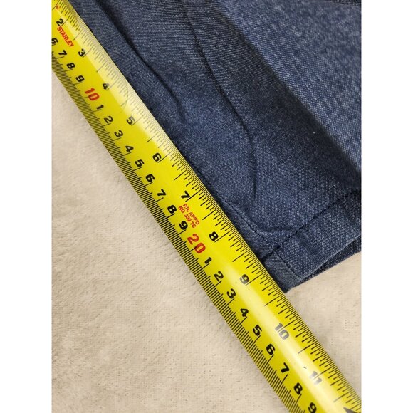 Vans Off the Wall Men's Shorts Navy Blue Size 30 Denim Skater Chino Logo - Picture 13 of 14